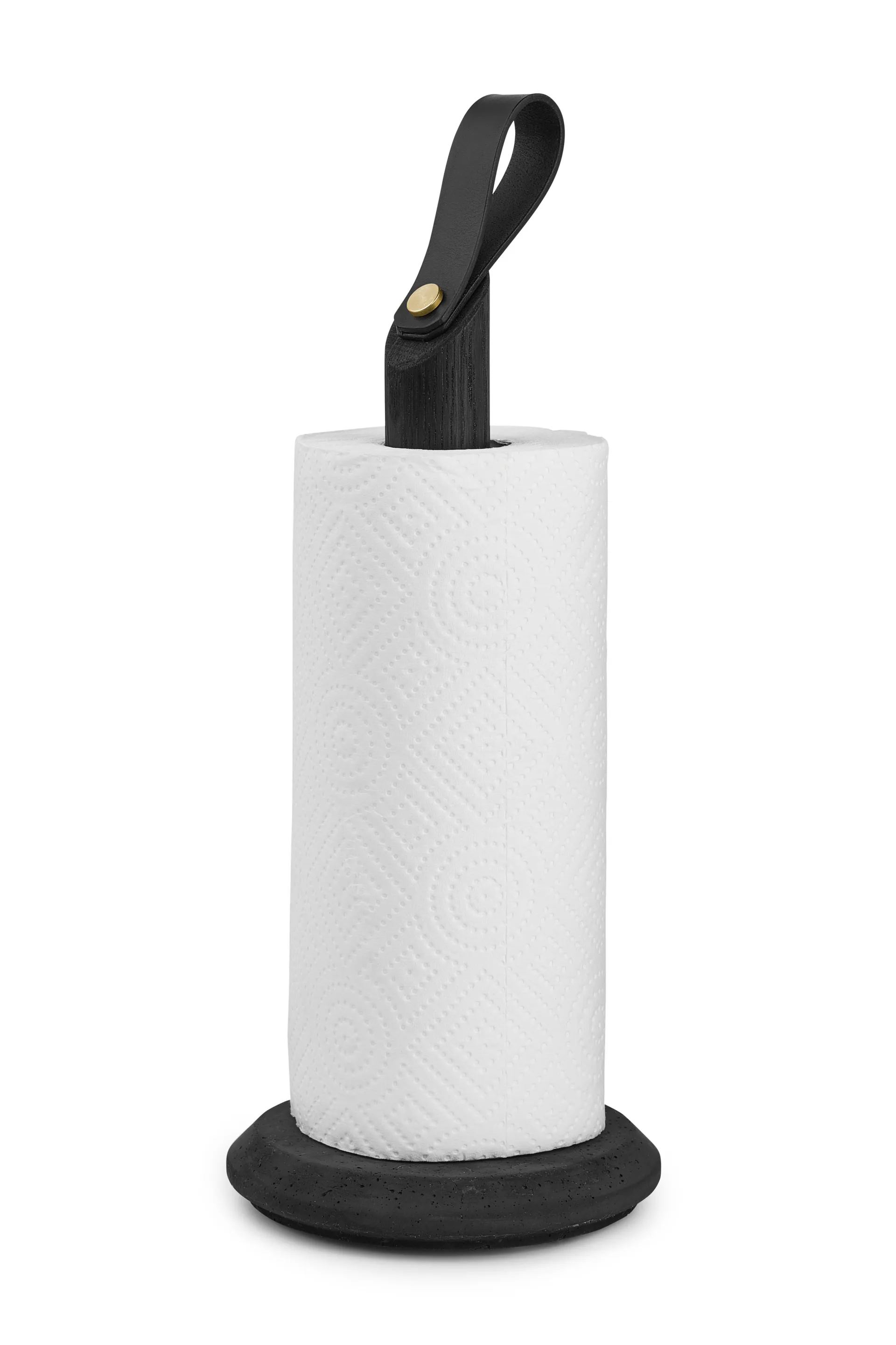 Grab kitchen paper holder, Black oiled oak Gejst