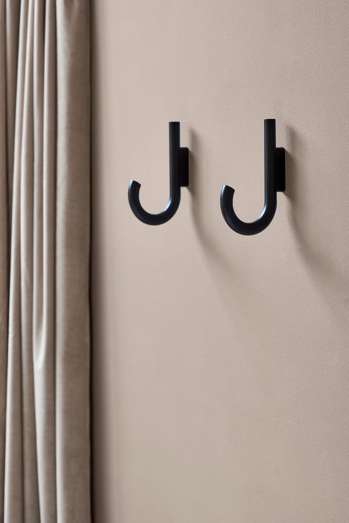 Hook hook 19 cm, Black stained oak-black Gejst
