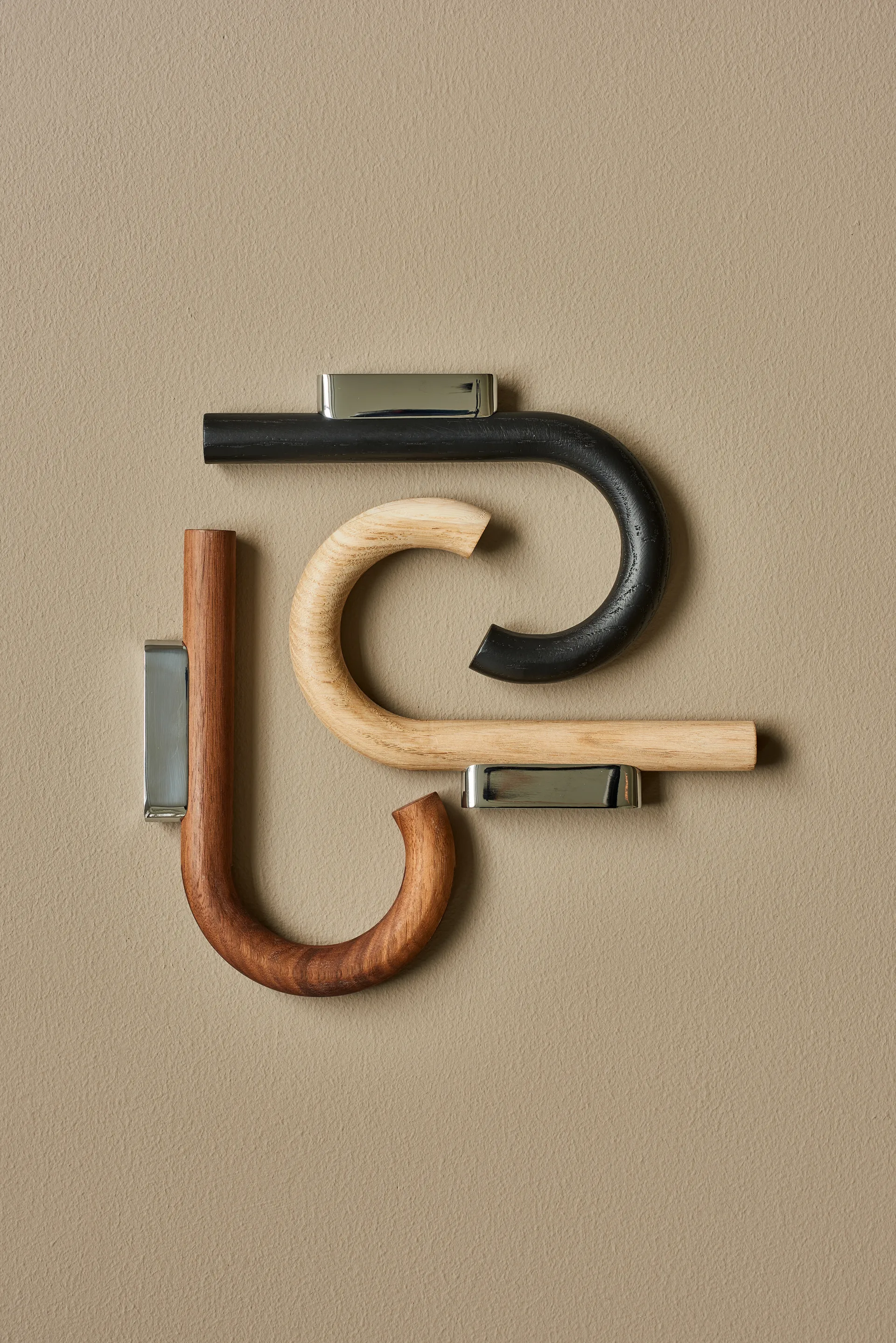 Hook hook 19 cm, Oak-chrome Gejst