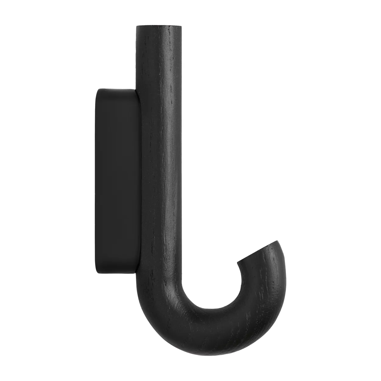 Gejst Hook hook mini 13.3 cm Black oak-black | Scandinavian Design | Clothes hooks & hangers | Black