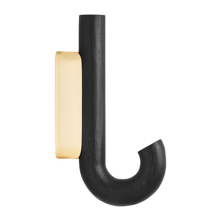 Hook hook mini 13.3 cm - Black oak-brass - Gejst