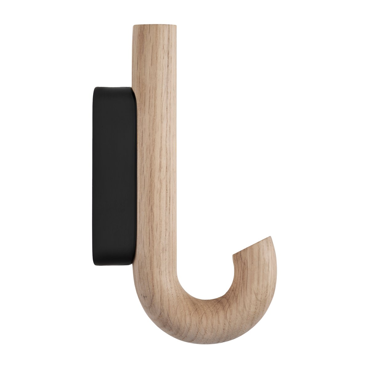 Gejst Hook hook mini 13.3 cm Oak-black | Scandinavian Design | Clothes hooks & hangers | Brown