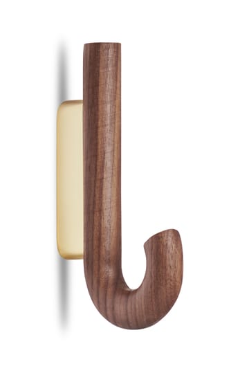 Hook hook mini 13.3 cm - Walnut-brass - Gejst