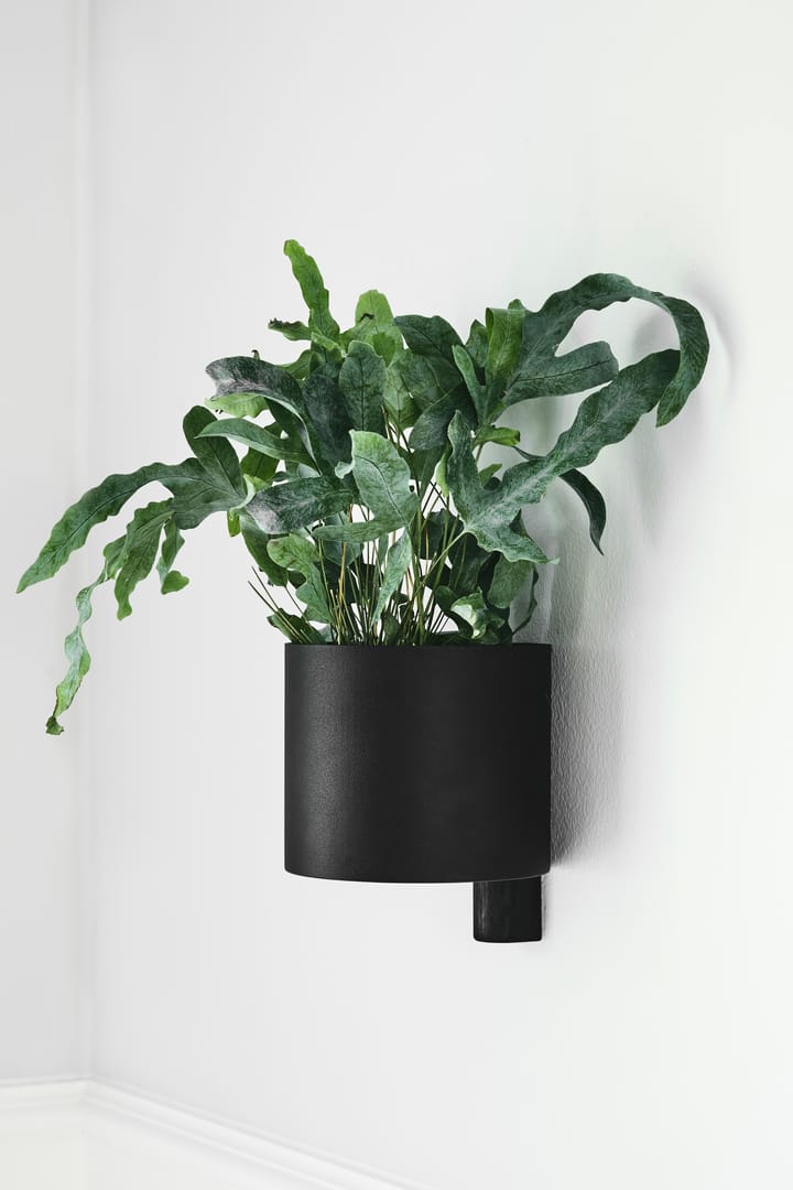 Kollage flower pot Ø14 cm, Black-Oak Gejst
