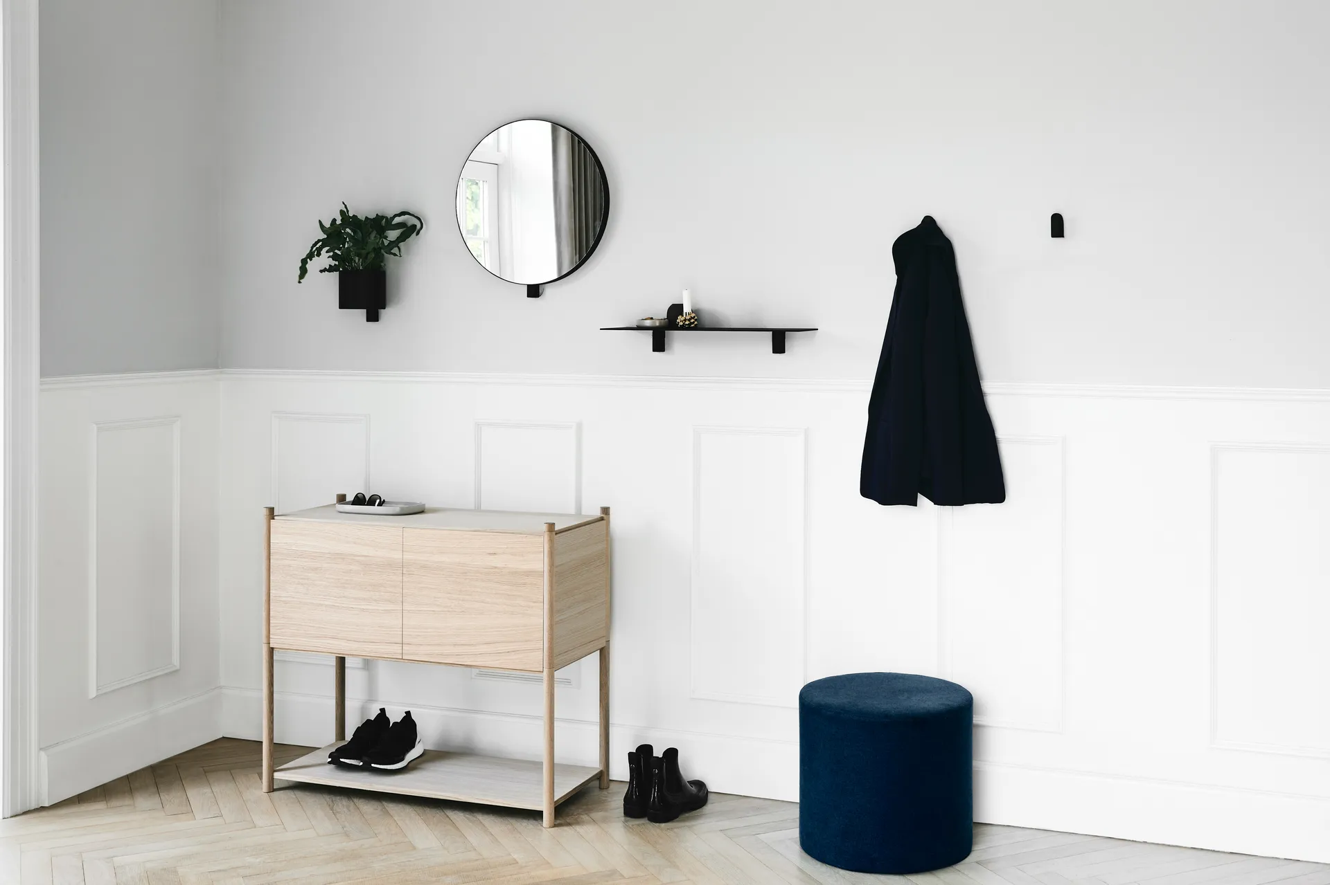 Kollage shelf 60 cm, Black Gejst