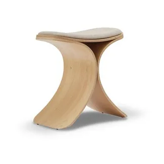 Luno stool 48x28x72 cm, Oak-beige textile Gejst