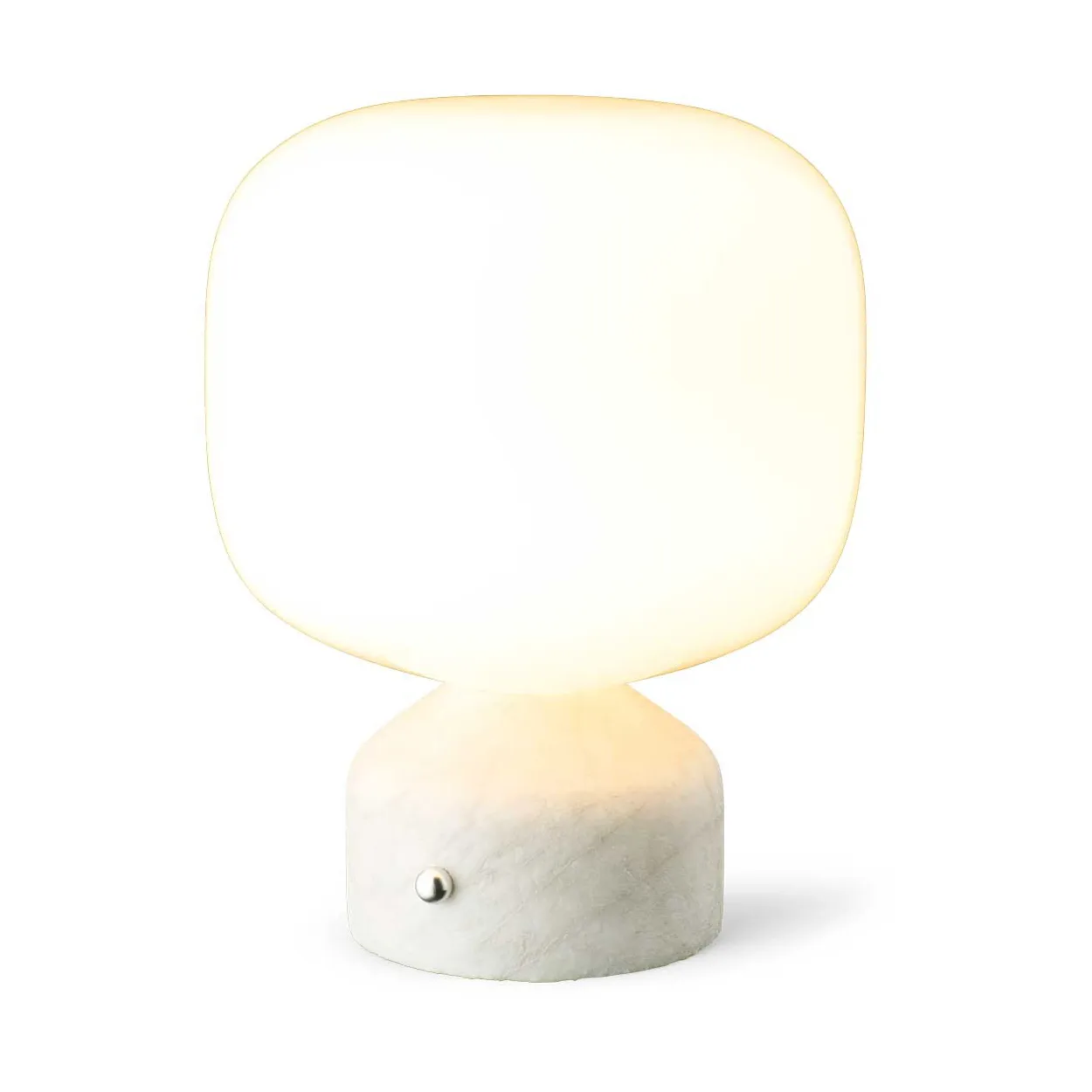 Meemo portable table lamp 23 cm, White marble Gejst