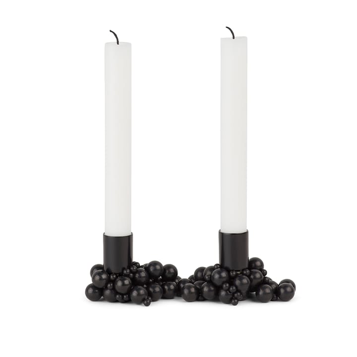 Molekyl candlestick 2 - Black - Gejst