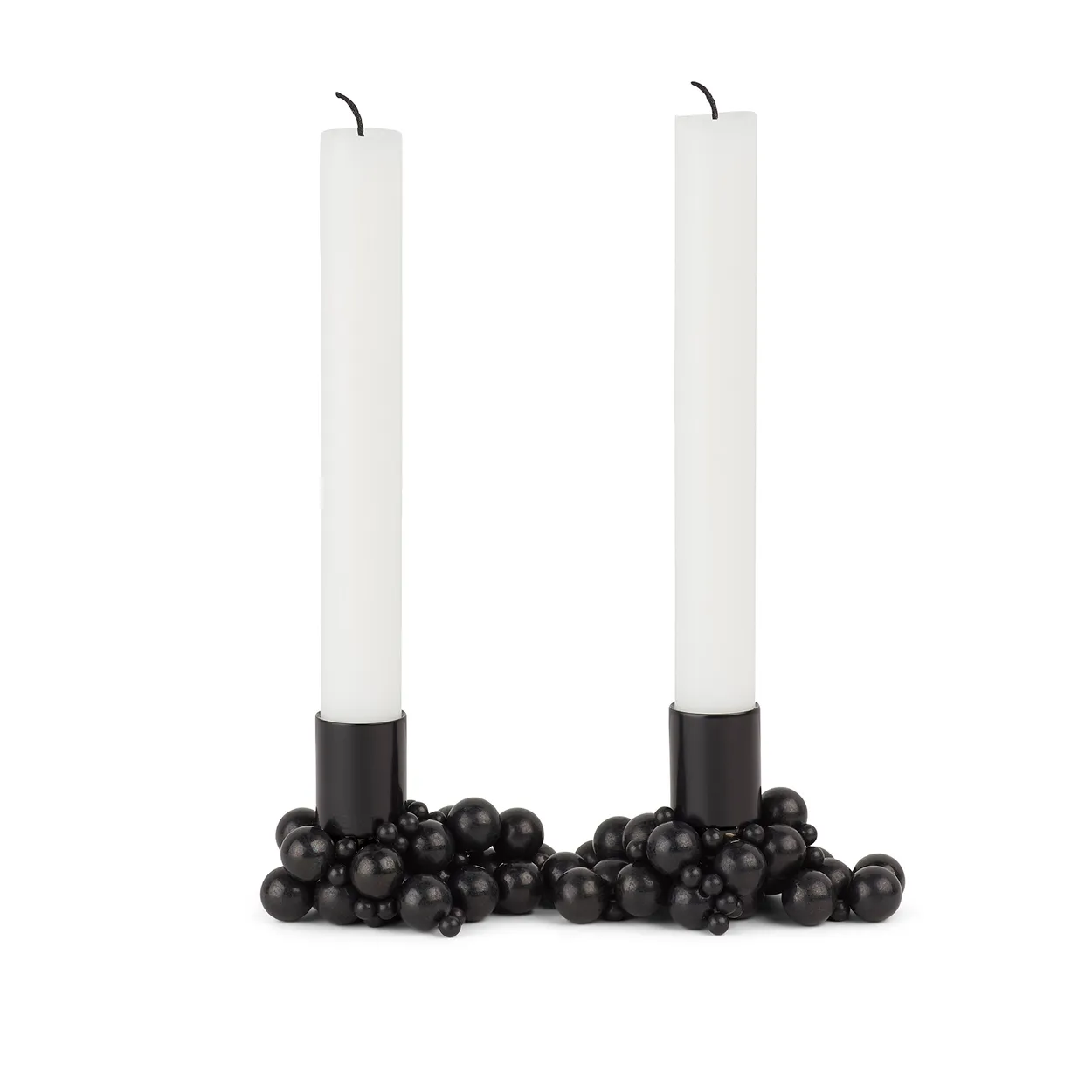 Gejst Molekyl candlestick 2 Black | Scandinavian Design | Candle holders | Black