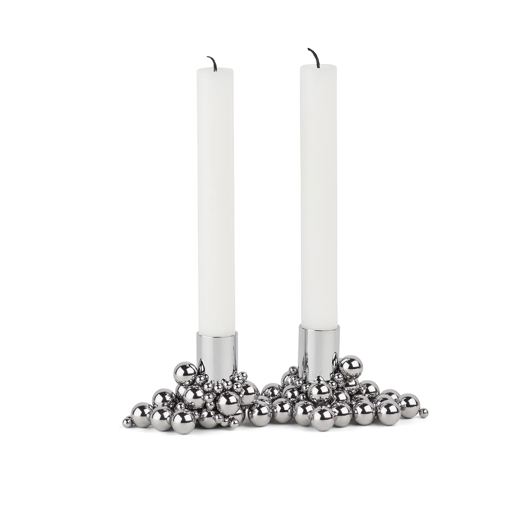 Molekyl candlestick 2, Chrome Gejst