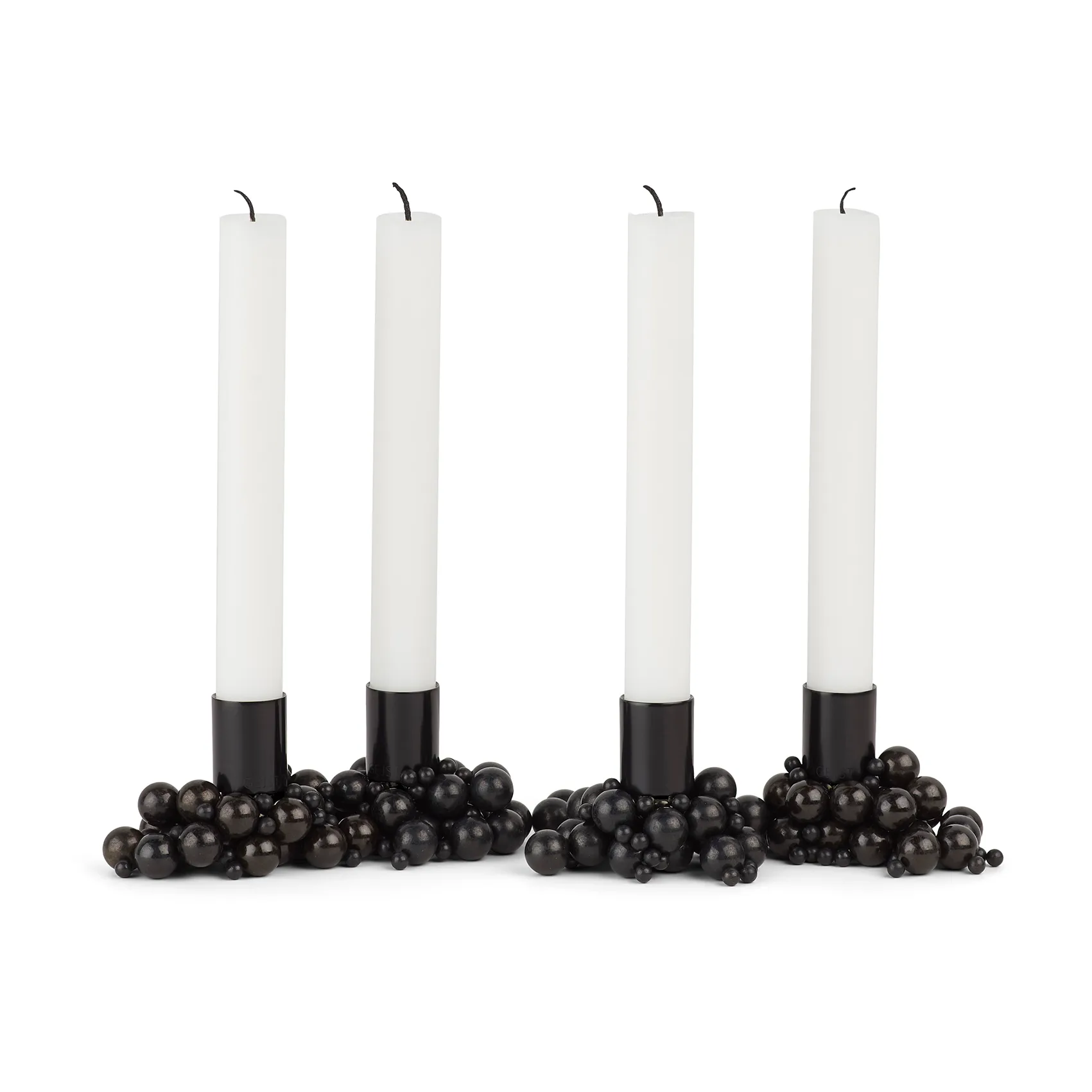 Molekyl candlestick 4, Black Gejst