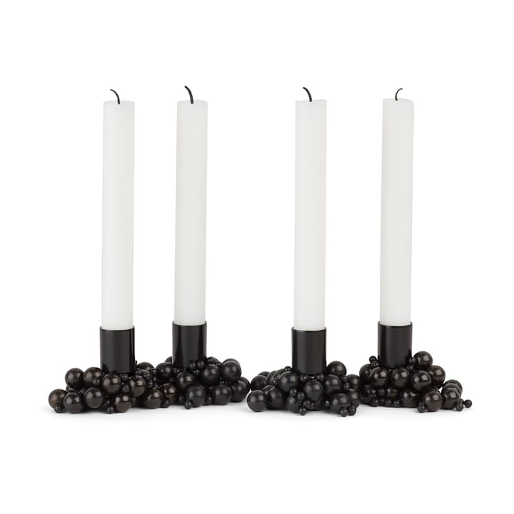 Molekyl candlestick 4 - Black - Gejst