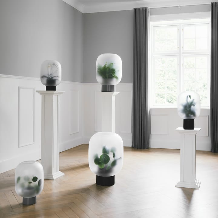 Nebl flower pot with frosted glass large Ø25 cm, grey Gejst