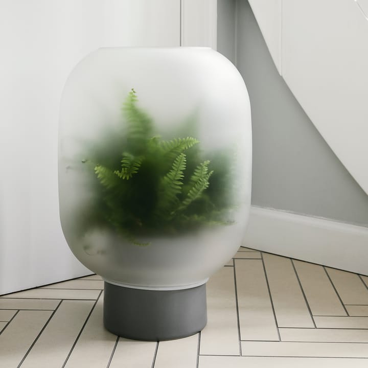 Nebl flower pot with frosted glass mega Ø38 cm - grey - Gejst