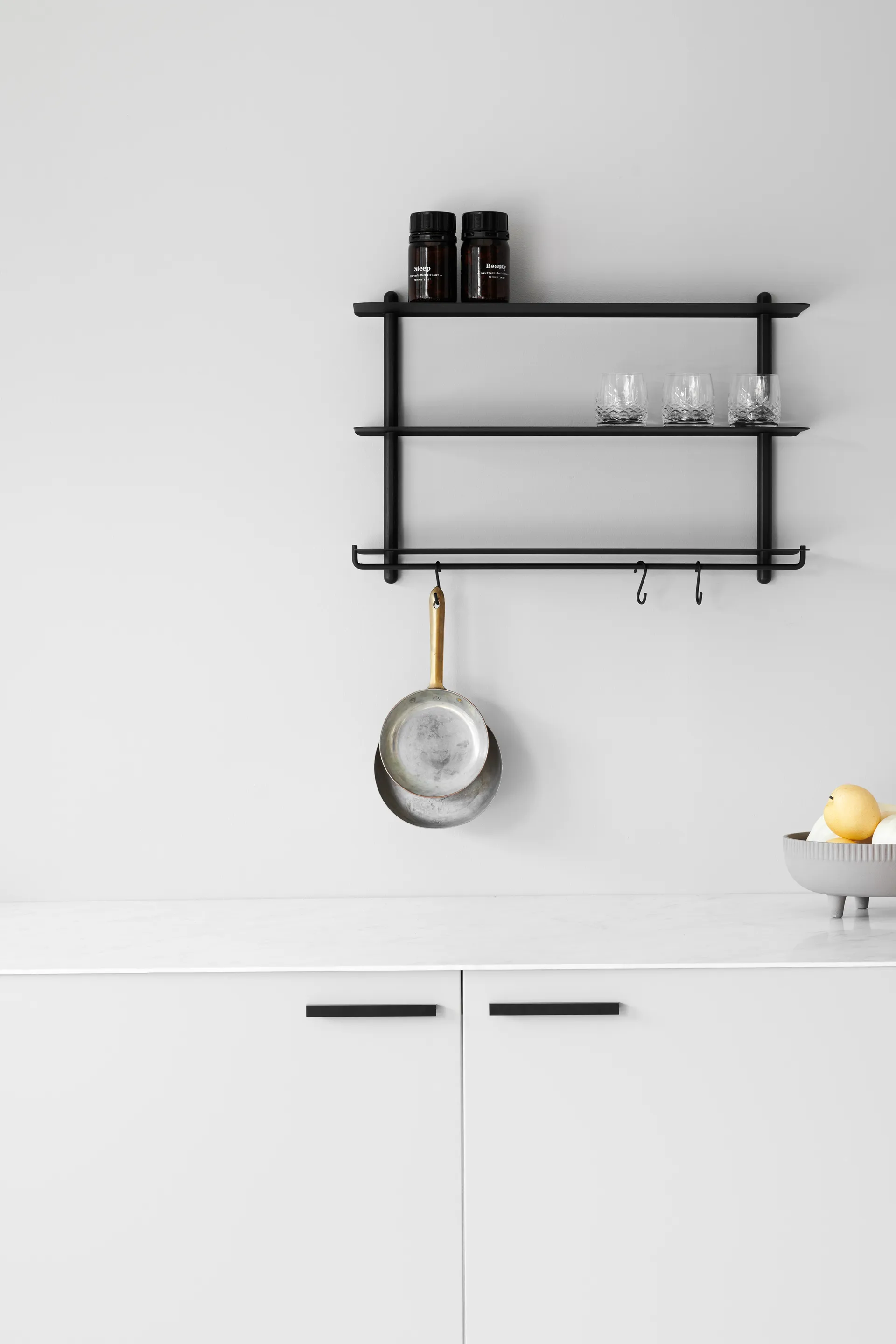 Nivo hook to shelf 3-pack, Black Gejst