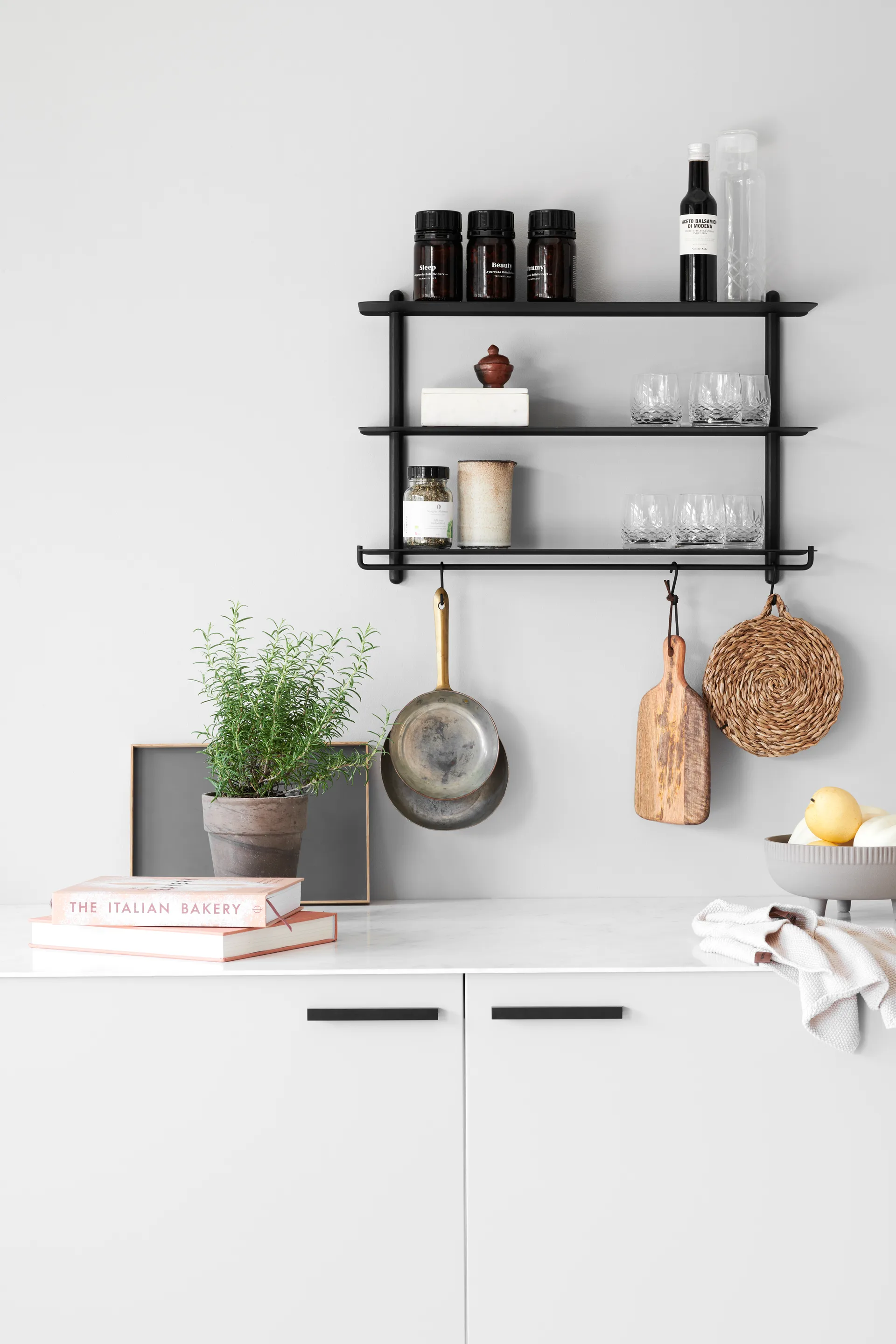 Nivo hook to shelf 3-pack, Black Gejst