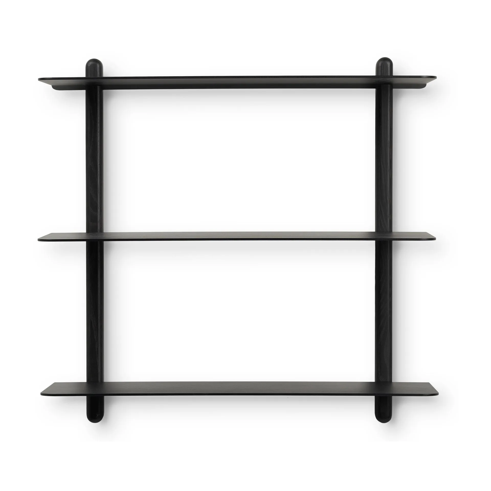 Nivo shelf A large, Black oiled ash-black Gejst