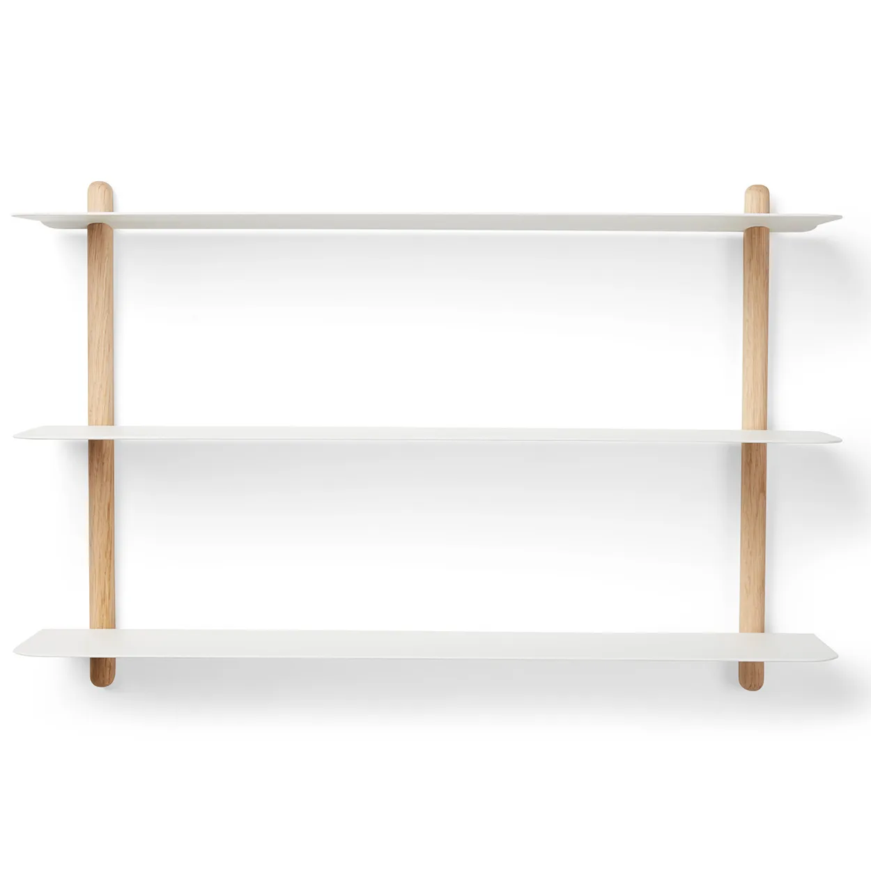 Gejst Nivo shelf A Light oak-white | Scandinavian Design | Shelves & shelving systems | White