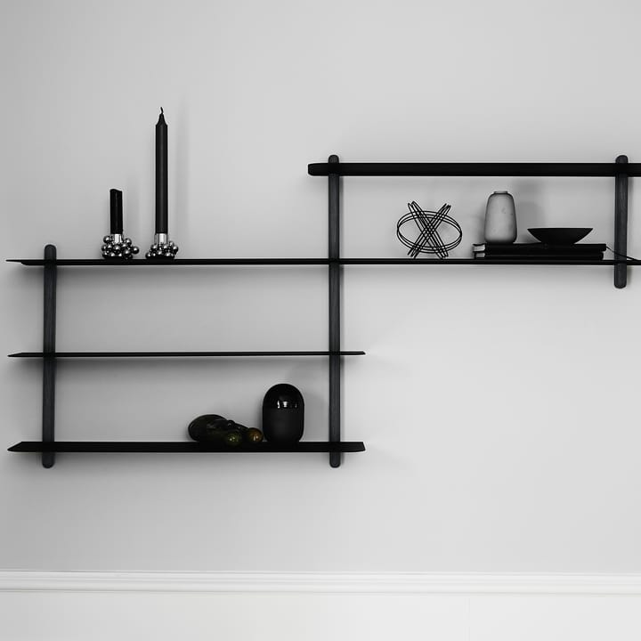 Nivo shelf B - black-stained ash room-black - Gejst