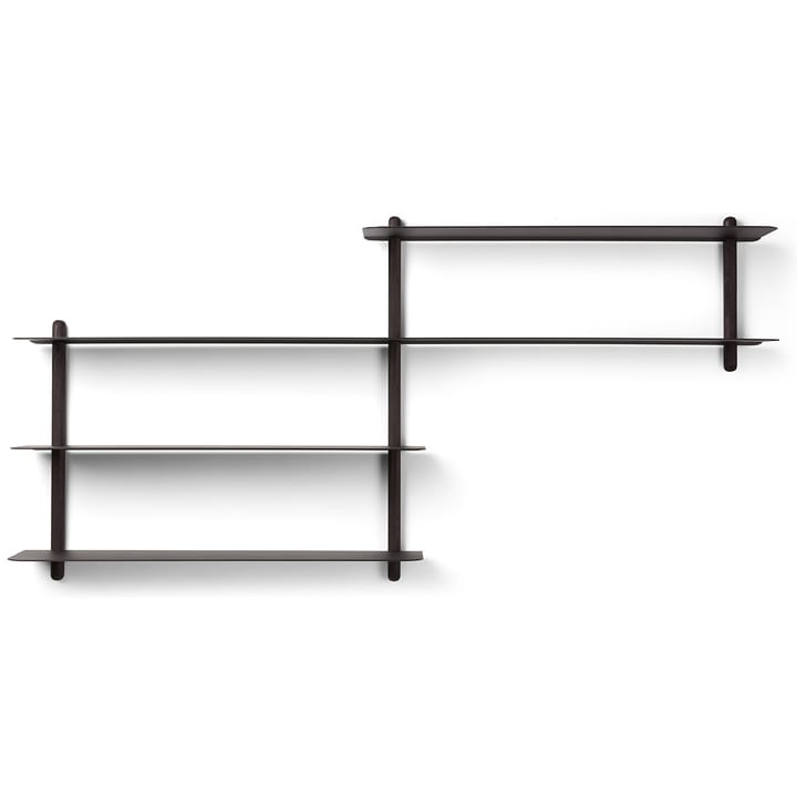 Nivo shelf B - Black-stained ash room-black - Gejst