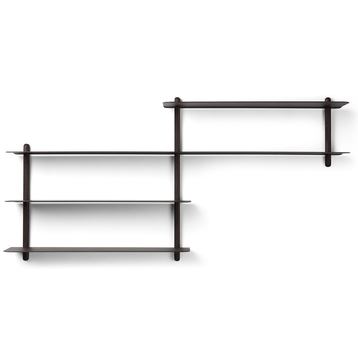 Gejst Nivo shelf B Black-stained ash room-black | Scandinavian Design | Shelves & shelving systems | Black
