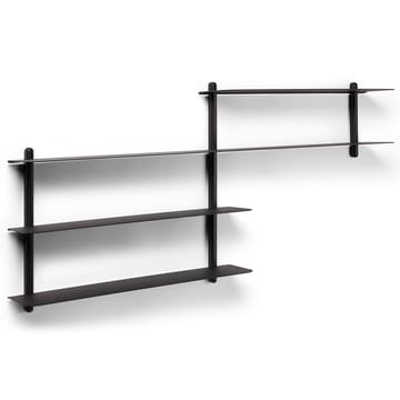 Nivo shelf B - Black-stained ash room-black - Gejst