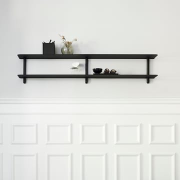 Nivo shelf C - Black-stained ash room-black - Gejst