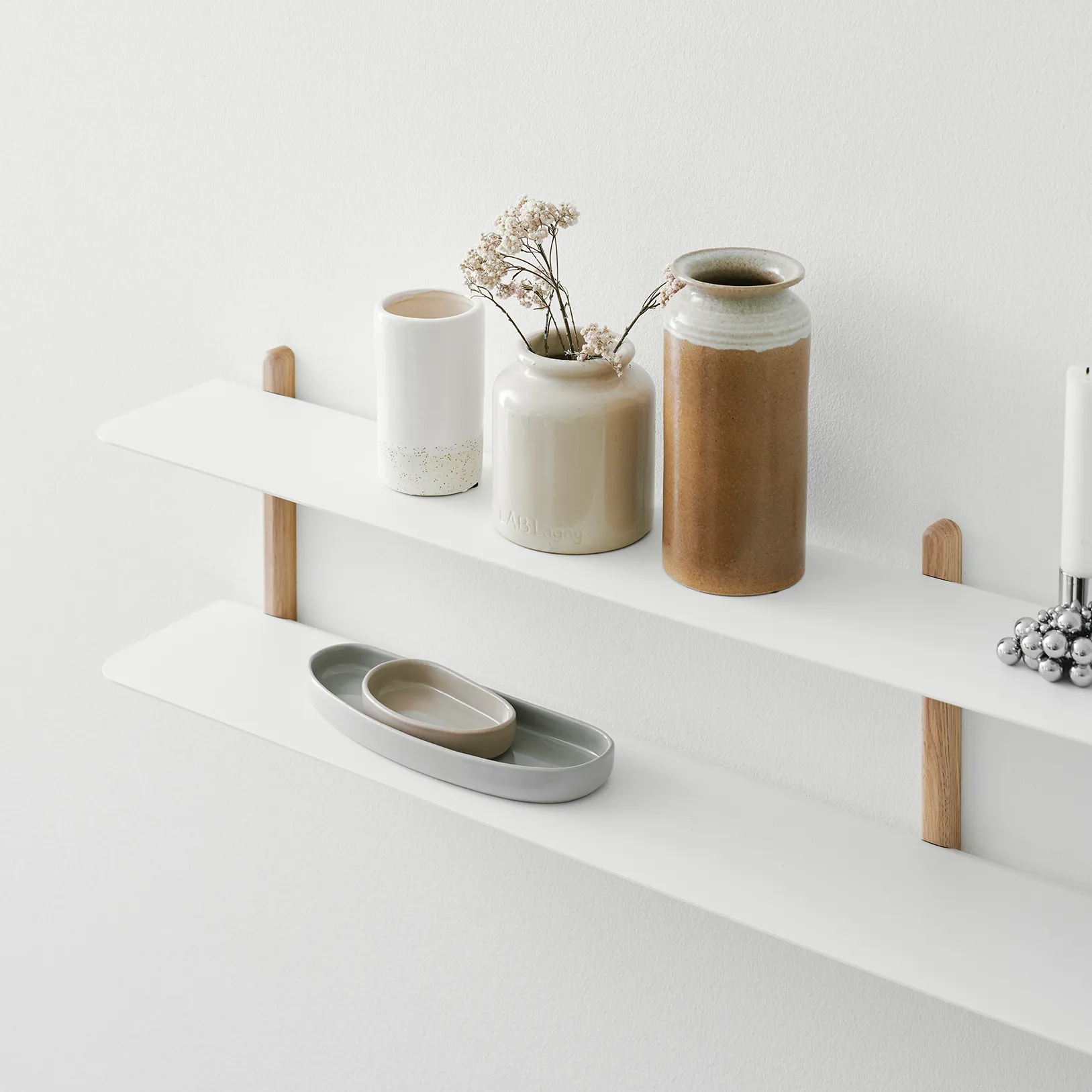 Nivo shelf C, Light oak-white Gejst