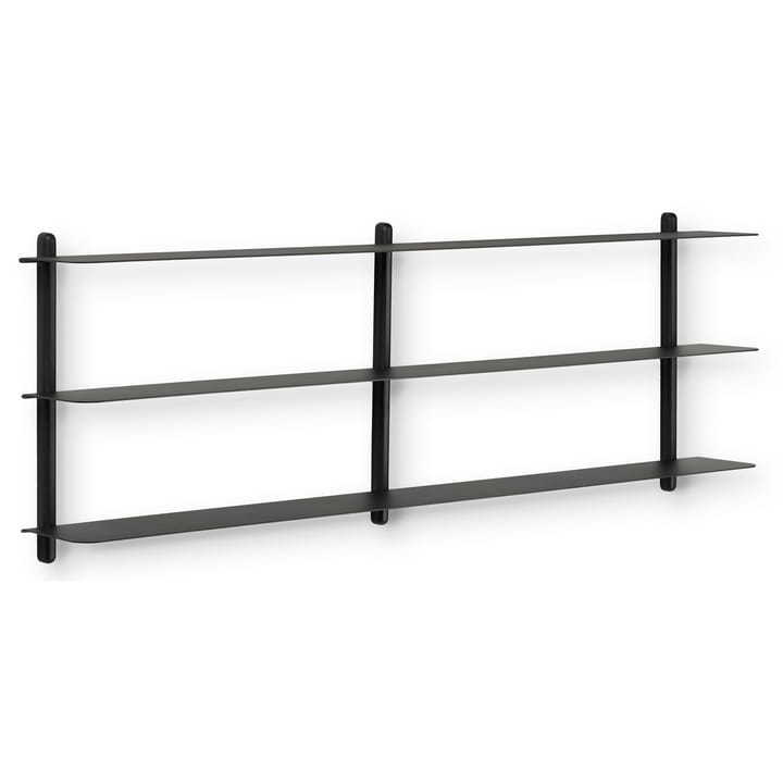 Nivo shelf D - Dark-stained ash-black - Gejst