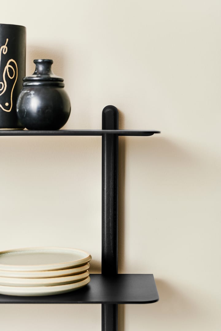 Nivo shelf D - Dark-stained ash-black - Gejst