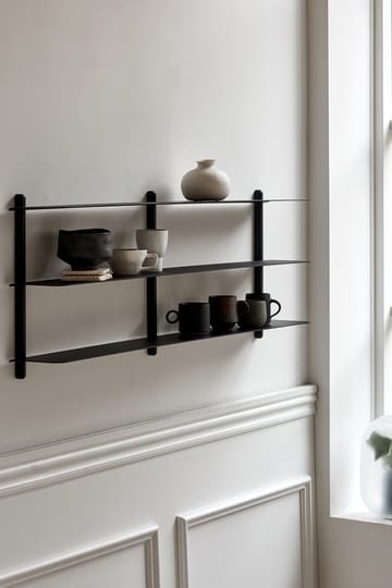 Nivo shelf D - Dark-stained ash-black - Gejst