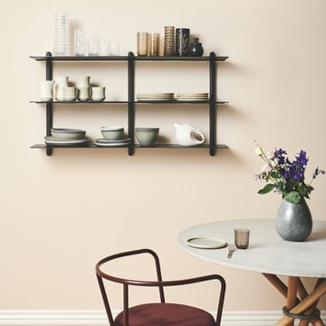 Nivo shelf D large - Dark-stained ash-black - Gejst