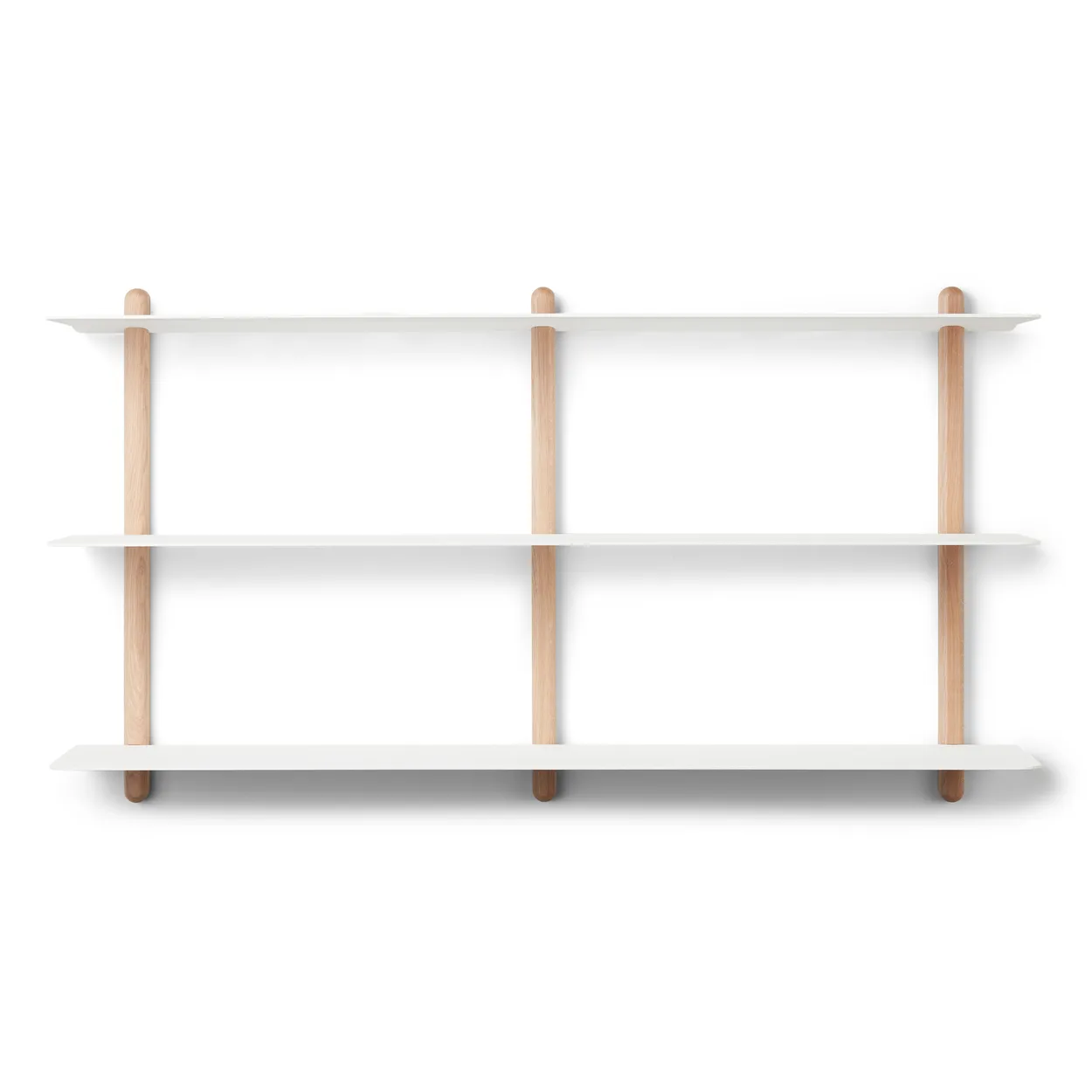 Gejst Nivo shelf D large Light oak-white | Scandinavian Design | Shelves & shelving systems | White