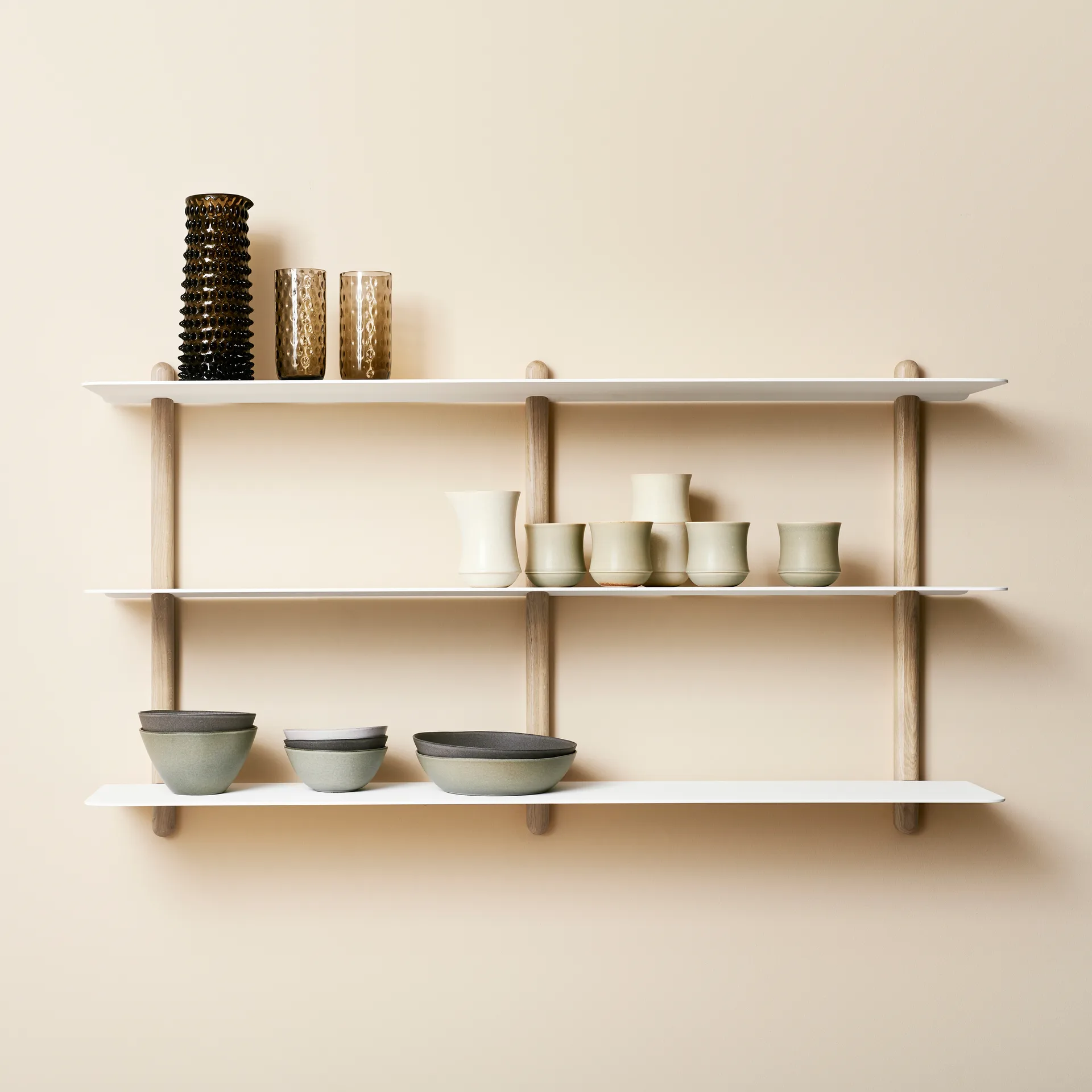 Nivo shelf D large, Light oak-white Gejst