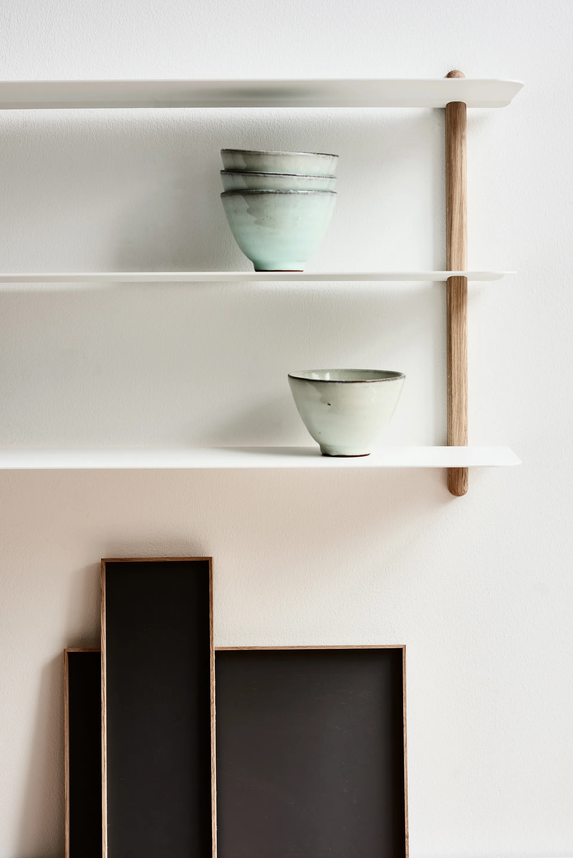 Nivo shelf D, Light oak-white Gejst
