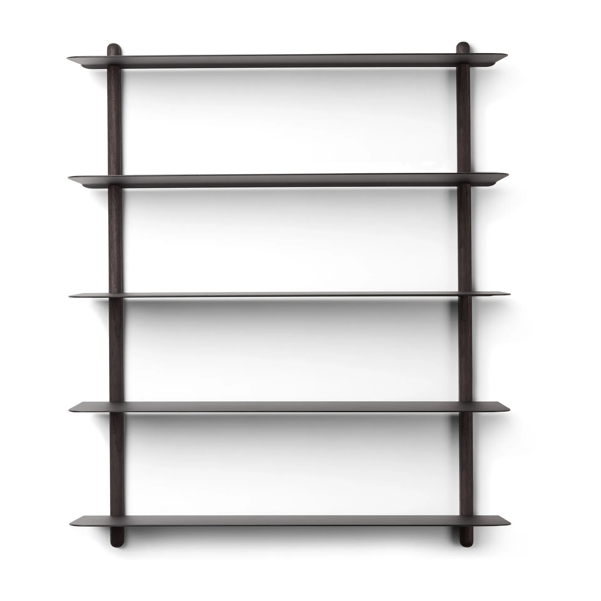 Nivo shelf E, Black stained box-black Gejst