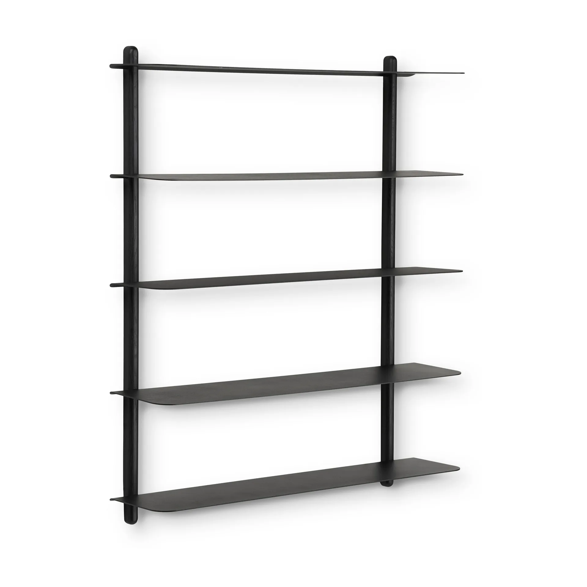 Nivo shelf E, Black stained box-black Gejst