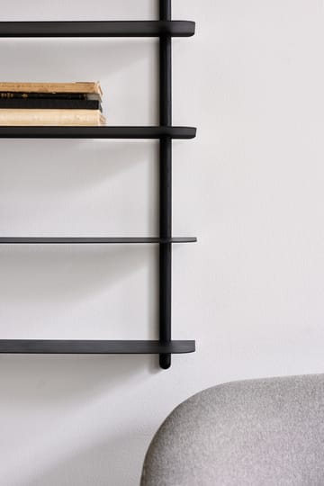 Nivo shelf E - Black stained box-black - Gejst