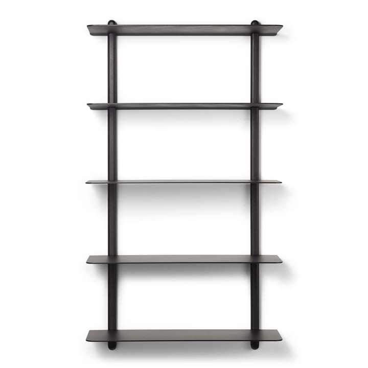 Nivo shelf E large - Dark-stained ash-black - Gejst