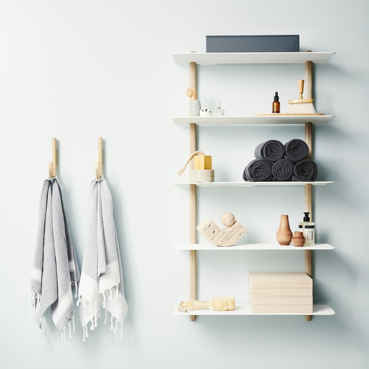 Nivo shelf E large - Dark-stained ash-black - Gejst