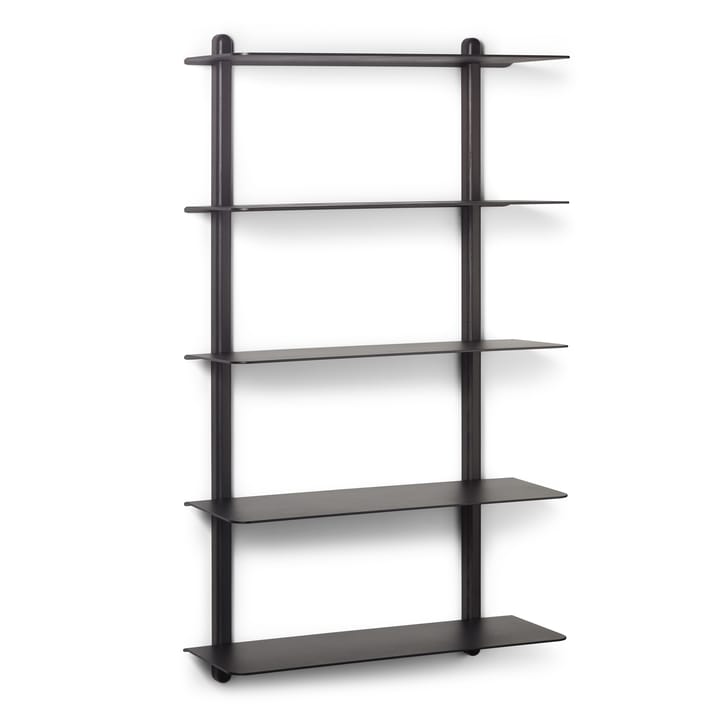 Nivo shelf E large - Dark-stained ash-black - Gejst