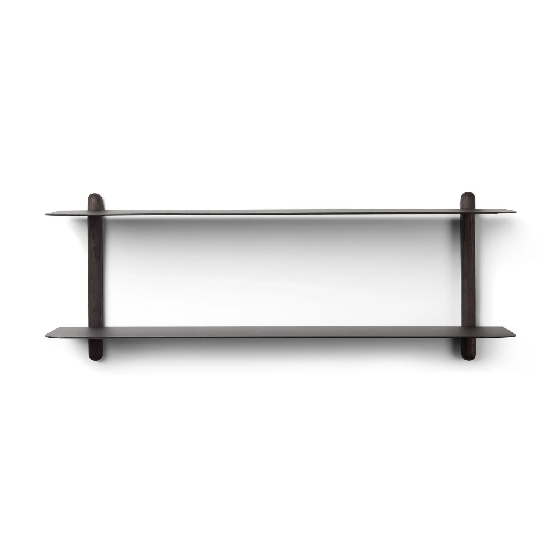 Nivo shelf F, Dark-stained ash-black Gejst