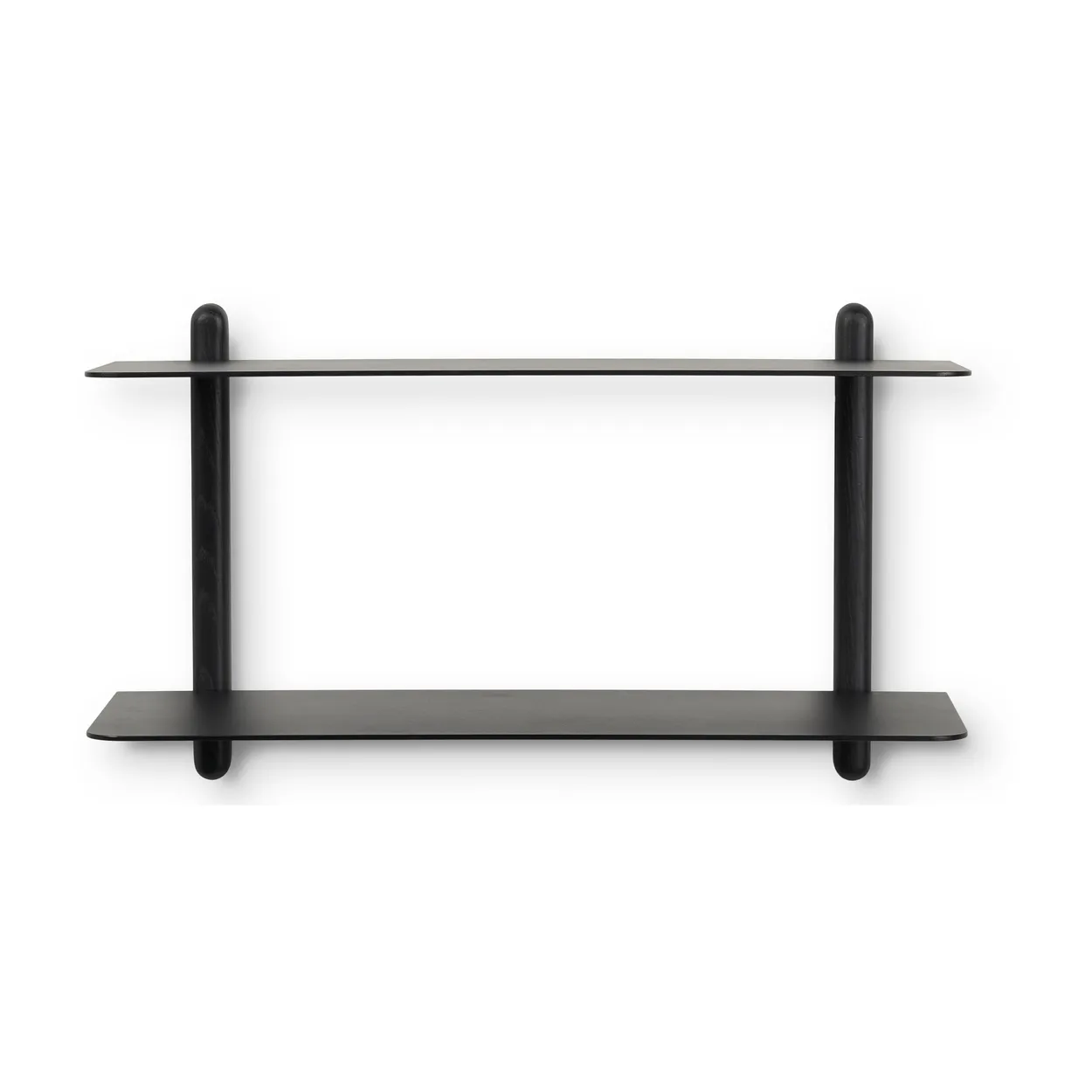 Gejst Nivo shelf F large Black oiled ash-black | Scandinavian Design | Shelves & shelving systems | Black