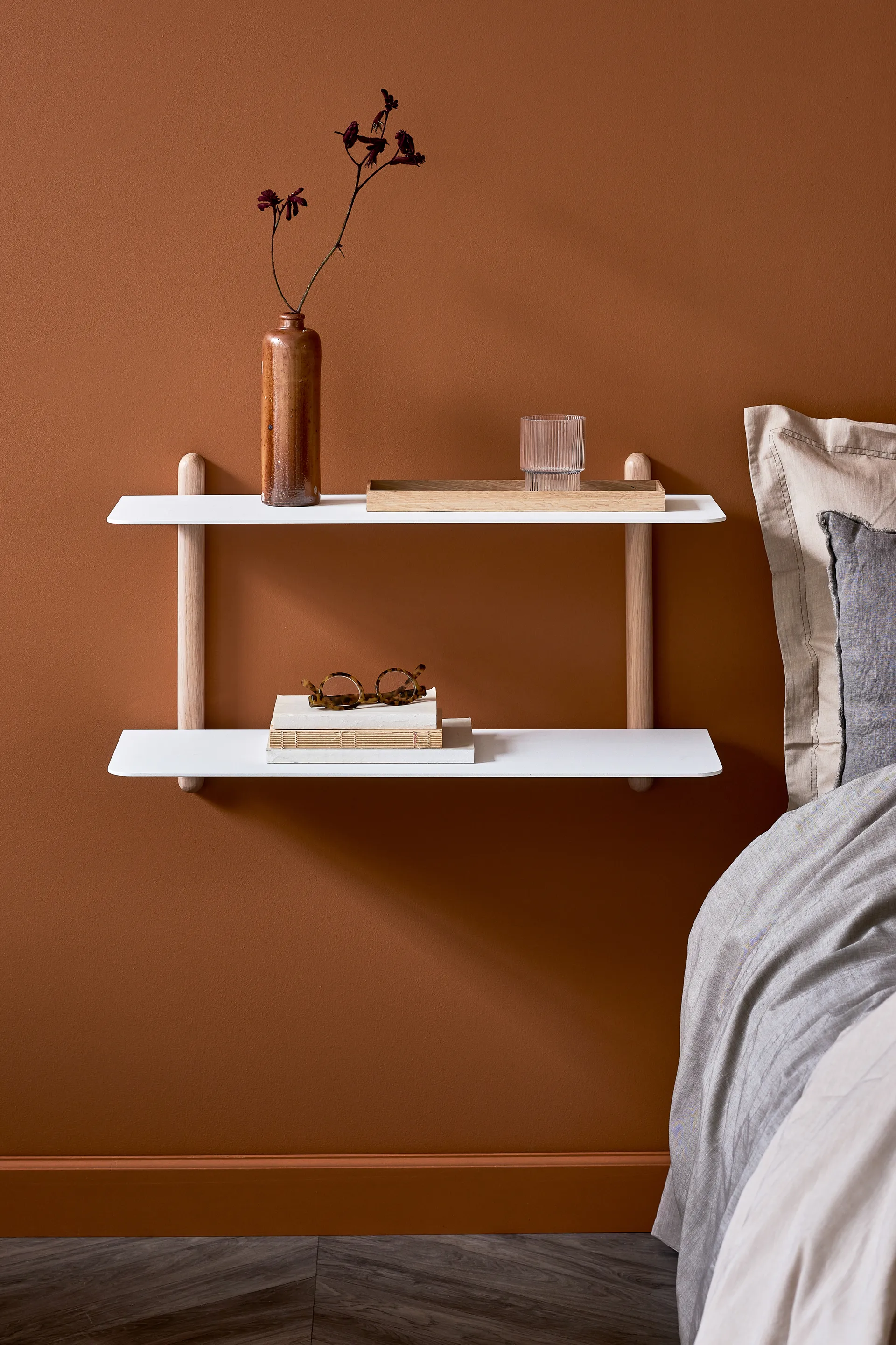 Nivo shelf F large, Light oak-white Gejst