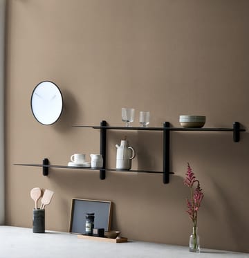 Nivo shelf H large - Black oiled ash-black - Gejst