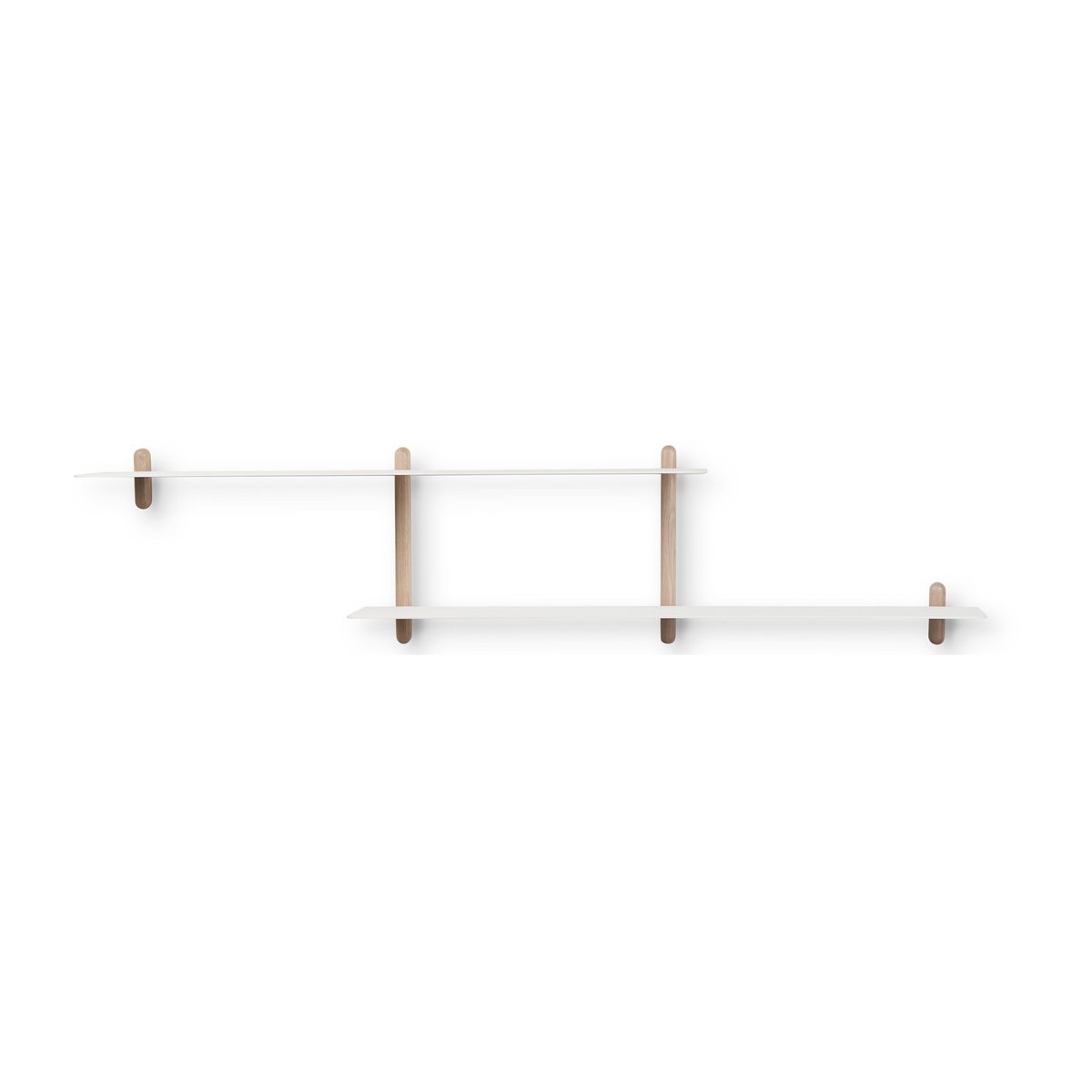 Gejst Nivo shelf H large Light oak-white | Scandinavian Design | Shelves & shelving systems | Brown