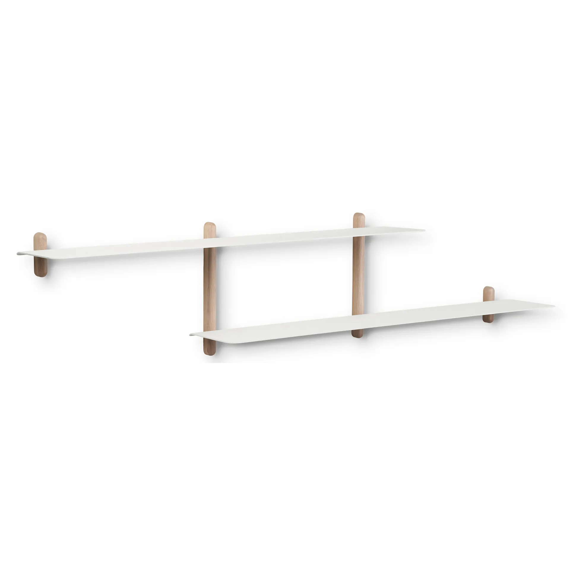Nivo shelf H, Light oak-white Gejst