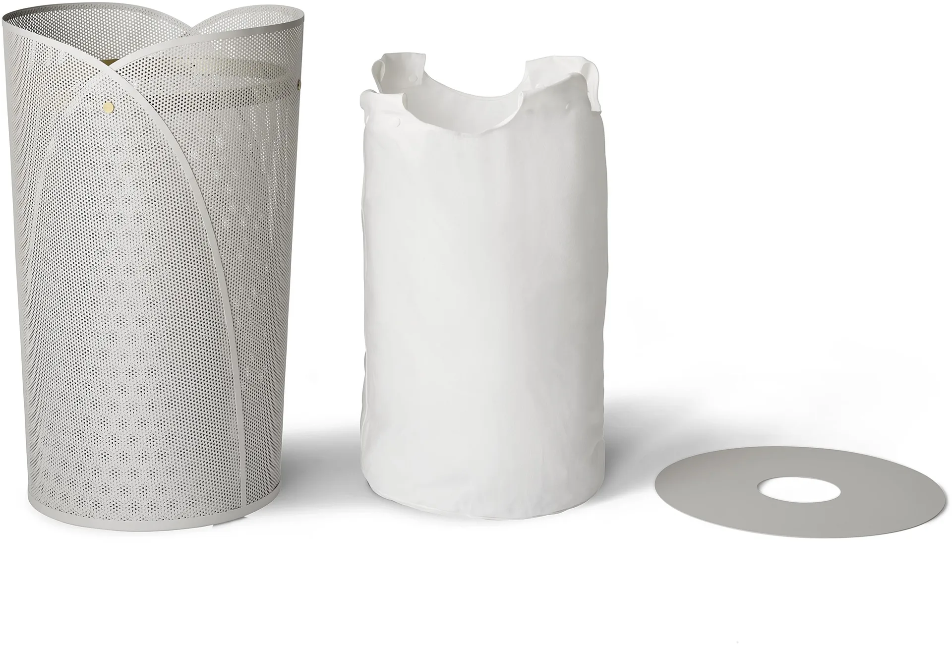 Oya laundry basket 75 L, Warm grey Gejst