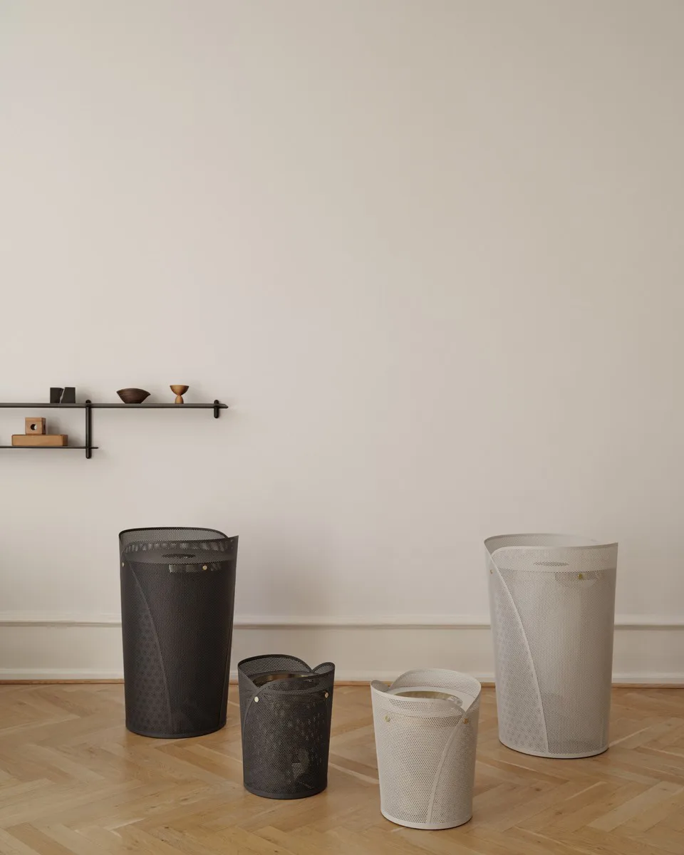 Oya laundry basket 75 L, Warm grey Gejst