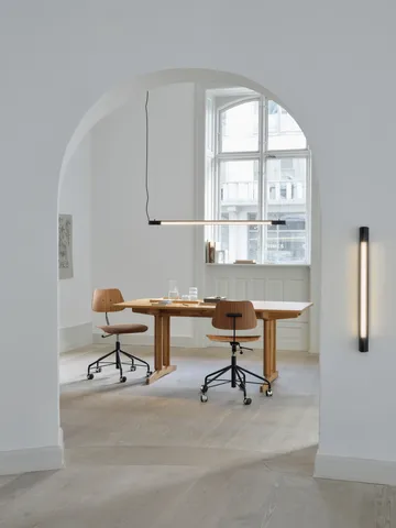 Radent wall lamp short 70 cm hardwired installation - Black - Gejst